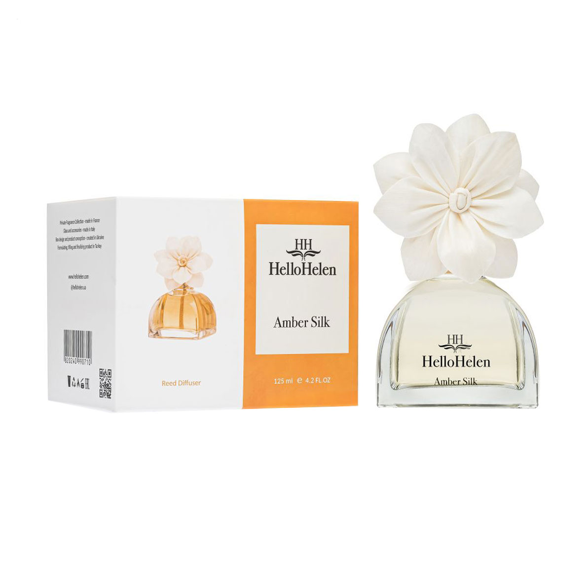 Аромадифузор HelloHelen Amber Silk, 125 мл